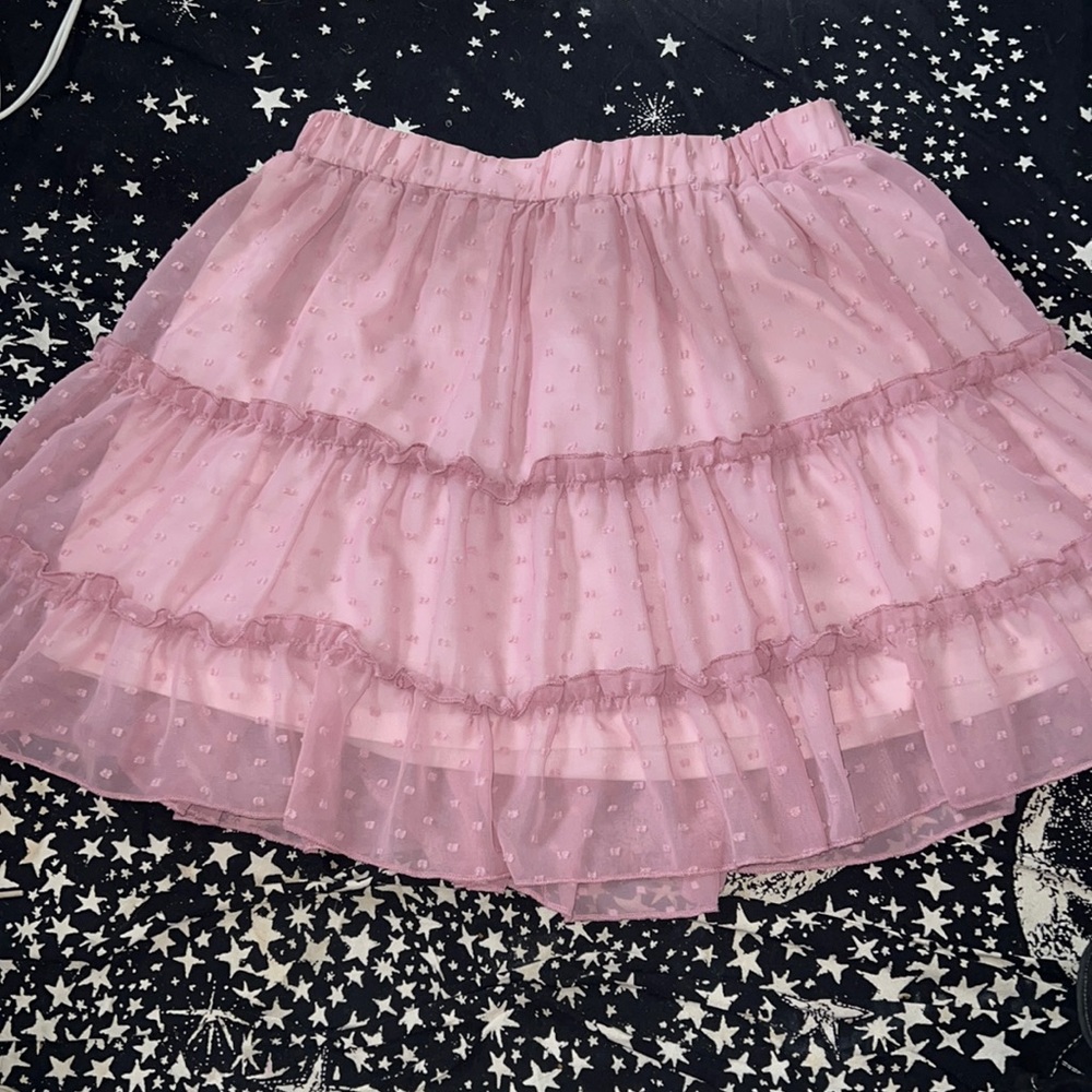 high waisted pink doll skirt 💓